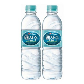 농심 백산수 무라벨 유라벨 탕비실 사무실 생수 500ml, 40개
