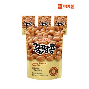 머거본 견과류 간식 안주 사이즈업 꿀땅콩 300g x 4봉