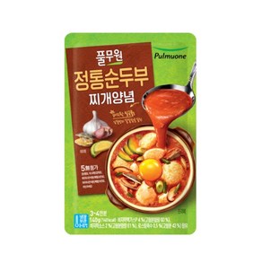 (냉장)[풀무원]정통순두부찌개양념140g, 20개, 140g