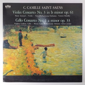 SAINT-SAENS/ 생상스 바이올린 협주곡 제3번/ 첼로 협주곡 제1번/ 자켓 A+/ 음반 미사용 새것 MINT/ LP 초음파세척