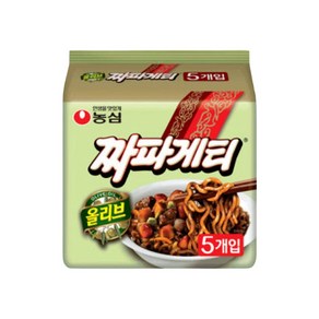 농심 올리브짜파게티 140g, 5개