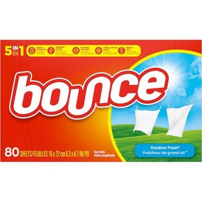 바운스 건조기시트 섬유 유연제 시트 80매입 Bounce 일본 정규품, 1개