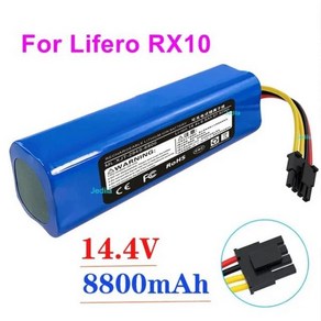 o 로봇 진공 청소기용 충전식 리튬 이온 배터리 RX10 14.4V 6800mh, [02] 1pcs 8800mAh, 1개