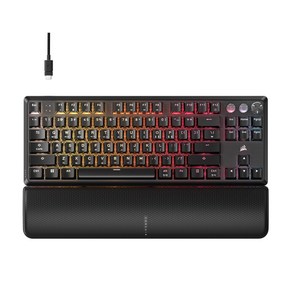 [국내정품] 커세어 K70 PRO TKL MGX 래피드트리거 게이밍 기계식 키보드 마그네틱축 / 다용도 에코백 증정, 마그네틱축(자석축), 블랙