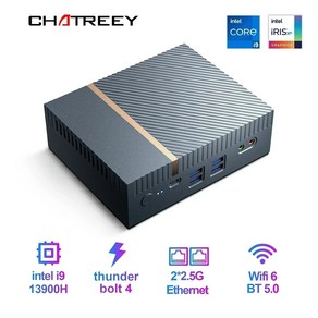 Chateey IT12 미니 PC 인텔 코어 i5 1340P i7 13700H i9 12900H 13900H 게임용 데스크탑 PCIe 4.0 Wifi 6 Thundebolt 4, WIN11 Po, i5 1340P DDR5, 0.01GB, 0.01GB