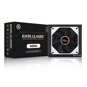 에너지옵티머스 EXCEL CLASSIC 600W 80PLUS BRONZE 230V EU 컴퓨터파워 파워서플라이