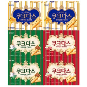 [냠냠상회] 쿠크다스 128g (중 사이즈) 커피2개+화이트2개+치즈2개 총6개, 6개