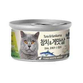 [바우와우] 미우와우 흰살참치 고양이캔 80g