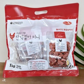 바우와우 오븐에 구운 단백질바 미니 반려견 간식 1Kg(100g x 10팩), 1kg, 1개