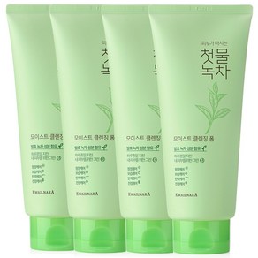 과일나라 첫물녹차 모이스트 클렌징폼, 180g, 4개