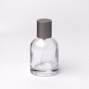 새로핸즈 클램프 타입 향수 유리용기 로얄 메탈 실버캡 50ml, 1개