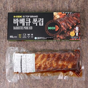 [케이쿡] 숯불구이향 바베큐 폭립 400g 3팩, 3개