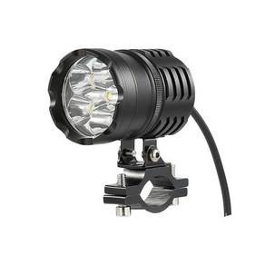 최신 80w 3200lm 6500k 6 led 오토바이 보트 스팟 diving headlight motobike fog head light lamp with switch, 1개, 1개