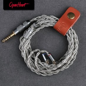 OPENHEART 고순도 무산소 구리 실버 도금 밸런스 케이블 4 코어 3.5mm 2.5mm 4.4mm MMCX 0.78 2 핀 IEM 이어폰 케이블, 1개, 없음, 8) 2.5 - MMCX