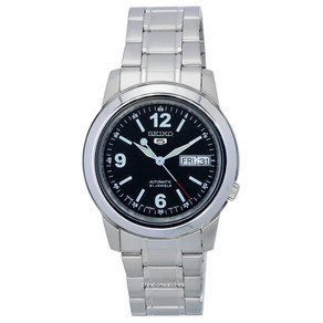 Seiko 세이코 5 스테인레스 스틸 검은색 다이얼 오토매틱 SNKE63 SNKE63J1 SNKE63J 남성용 시계