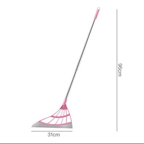 길이 조절 실리콘 빗자루 다용도 올인원 매직 브러쉬, 1개, 핑크