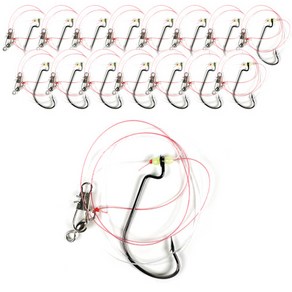 국산 수제 광어 다운샷 채비 16개, 1개, 16개입