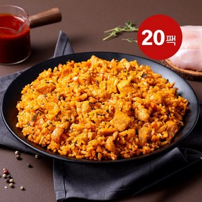 흑닭 닭갈비 닭가슴살 볶음밥, 20개, 300g