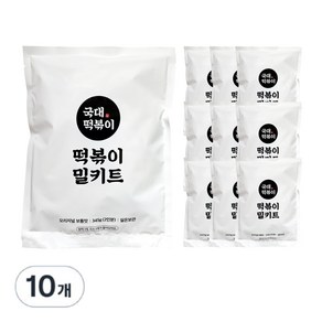 국대떡볶이 밀키트 떡볶이 캠핑요리, 10개, 345g