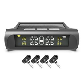 Sopci TPMS 센서 타이어 공기압 온도 경보장치 태양열충전 컬러스크린, 내장센서, 1개