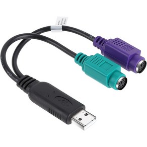 NETmate USB2.0 to PS/2 컨버터/NM-PS2C/KVM 스위치 지원/PS2 타입의 마우스와 키보드를 USB로 변환하여 사용, 1개