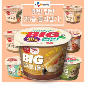 CJ 햇반 컵밥 맘대로 골라담기 25종, 321g, 1개