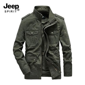 JEEP SPIRIT 지프 스피릿 봄가을 순면 점퍼 남성 캐주얼 오버사이즈 코트8887+양말 증정