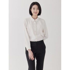지센 여성 솔리드 셔츠형 블라우스 LFWSP201