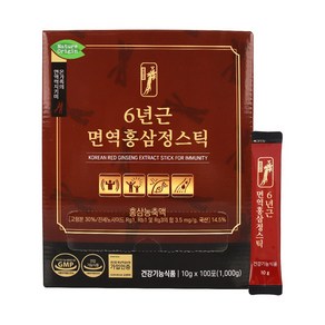 네이처오리진 6년근면역홍삼정스틱 10G X 100포 부모님선물 면역력강화, 1개