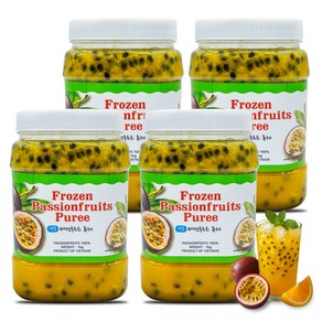 [희주몰] 신정푸드 패션후르츠 백향과 퓨레 1kg, 4개