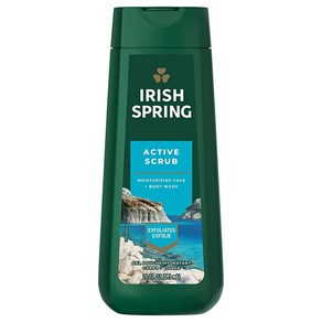 Iish Sping 액티브 스크럽 바디 워시 남성용 591.5ml20온스, 1개