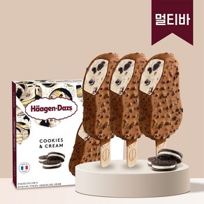 하겐다즈 쿠키앤크림 (멀티바) 80mlx3개입, 3개, 80ml