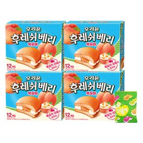 오리온 후레쉬베리 복숭아맛 336g (사은품 증정), 4개