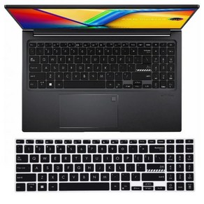 Asus Vivobook 실리콘 노트북 키보드 커버 스킨 15 2023 F1504 X1504 X1504ZA X1504VA X1504Z X1504V 15.6 인치, 1개