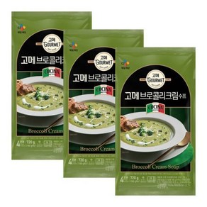 씨제이 고메 브로콜리크림수프 180g x 4 3