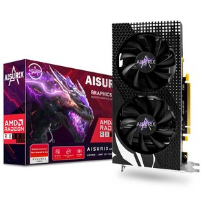 AISURIX 라데온 RX 580 8G 하얀색 OC D5 그래픽 카드 8GB 2048SP 256Bit PC Gaming 피씨디렉트, RX 580 8G BLACK