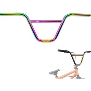 KLT BMX 바이크 핸들바 22.2mm 4130 고강도 고탄소강 720mm 폭 225mm 높이 전기도금 색상, 1개