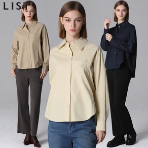 [리스트(LIST)] 코튼 턱 포인트 셔츠 (택가격168000원)