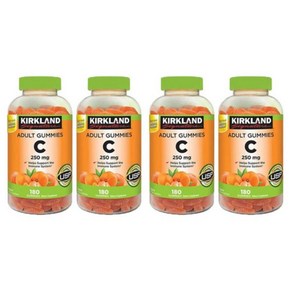 Kikland Signatue Vitamin C 250 mg 180 Adult Gummies 4병, 4개, 180정