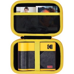 하드케이스 KODAK 미니샷3 레트로 미니3 ERA 4PASS 휴대용 포토프린터 블랙+옐로우케이스, Black + Yellow Case_Fo Mini 3