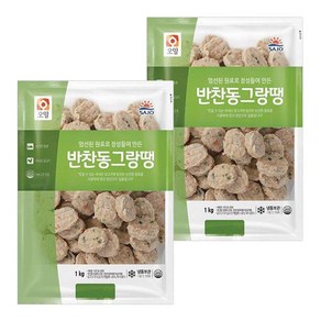 반찬동그랑땡-1kgx2봉, 2개, 1kg