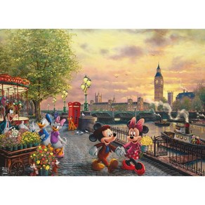 Ceaco Thomas Kinkade Disney Mickey Minnie in London 1000피스 직쏘 퍼즐