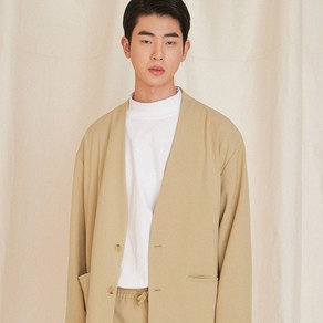 [베테제] 남여공용 베이직 노카라 블레이저 자켓