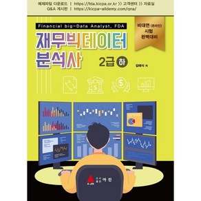 재무빅데이터 분석사 2급 (하), 아진(교재)