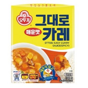 오뚜기 그대로 카레 매운맛, 200g, 15개