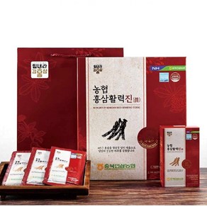 [충북인삼농협] 농협 6년근 홍삼활력진 70ml x 30포 쇼핑백 포함, 1개