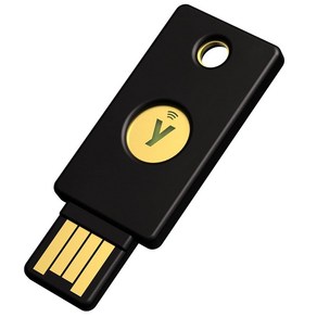 Yubico - YubiKey 5 NFC - 2단계 인증(2FA) 보안 키 USB-A 또는 NFC를 통한 연결 FIDO 인증 - 온라인 계정 보호, 1개