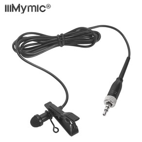 IiMymic 전방향 라펠 라발리에 마이크 젠하이저 무선 바디팩 3.5mm 잠금 소형 회의실 비디오