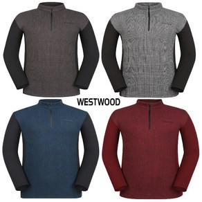 5층 웨스트우드 WESTWOOD 남성 글렌체크 패턴 집업 티셔츠 (남자 겨울 티) M4/331