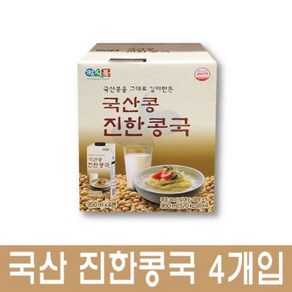 정식품 국산콩 진한콩국 950ml X 4